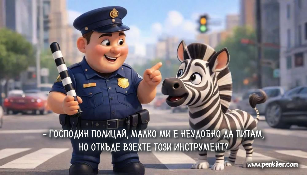 Смутената зебра...