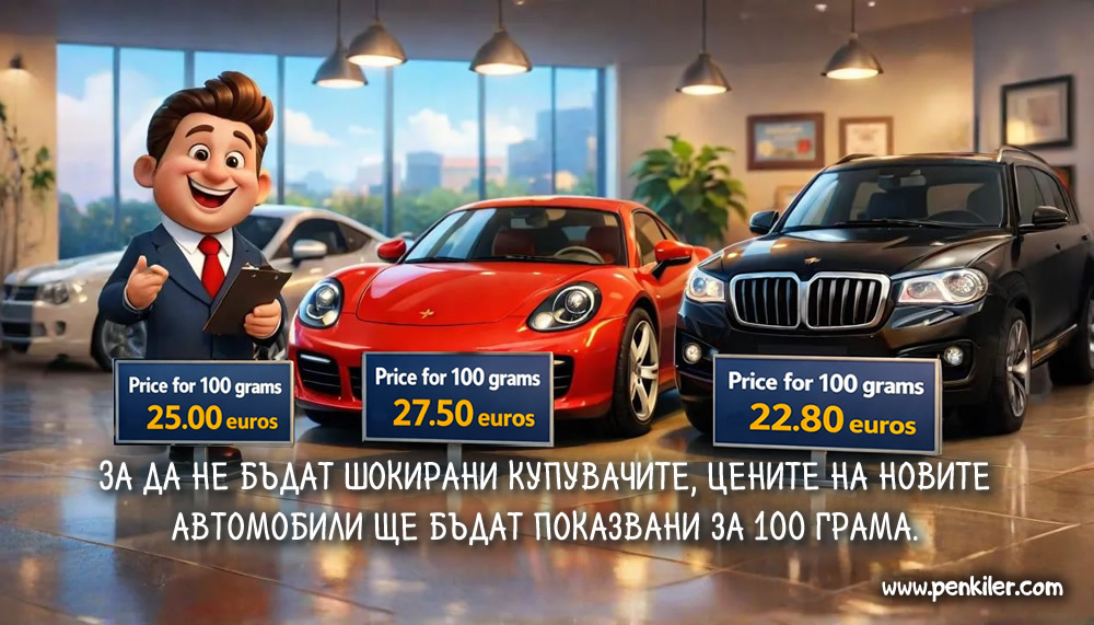 Отрежете ми по 100 грама Ферари и Ламборджини да ги опитам!